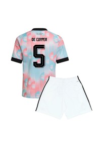 Belgia Maxim De Cuyper #5 Jalkapallovaatteet Lasten Vieraspeliasu MM-kisat 2026 Lyhythihainen (+ Lyhyet housut)